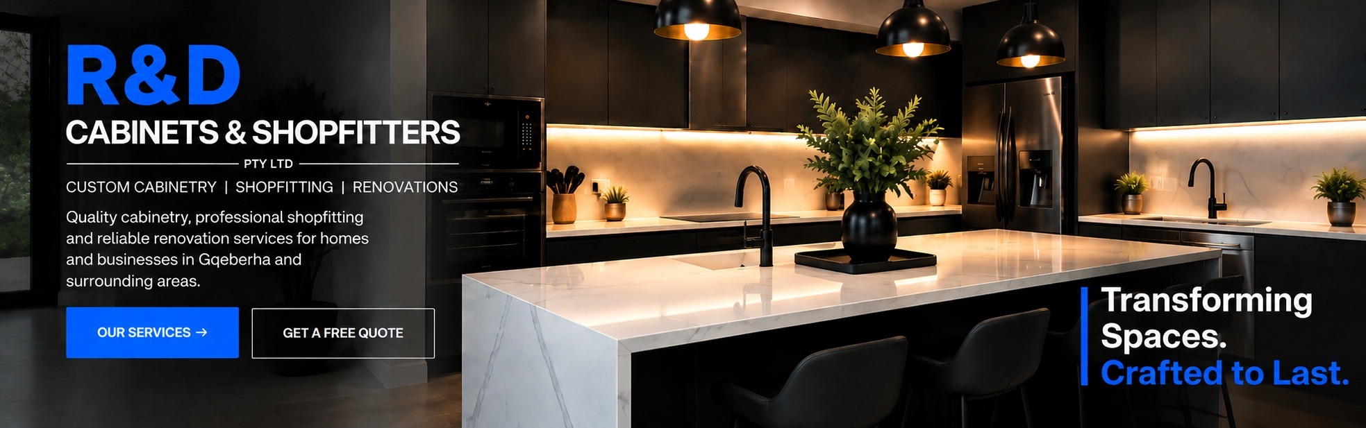 R&D Cabinets & Shopfitters — custom cabinetry, shopfitting and renovations